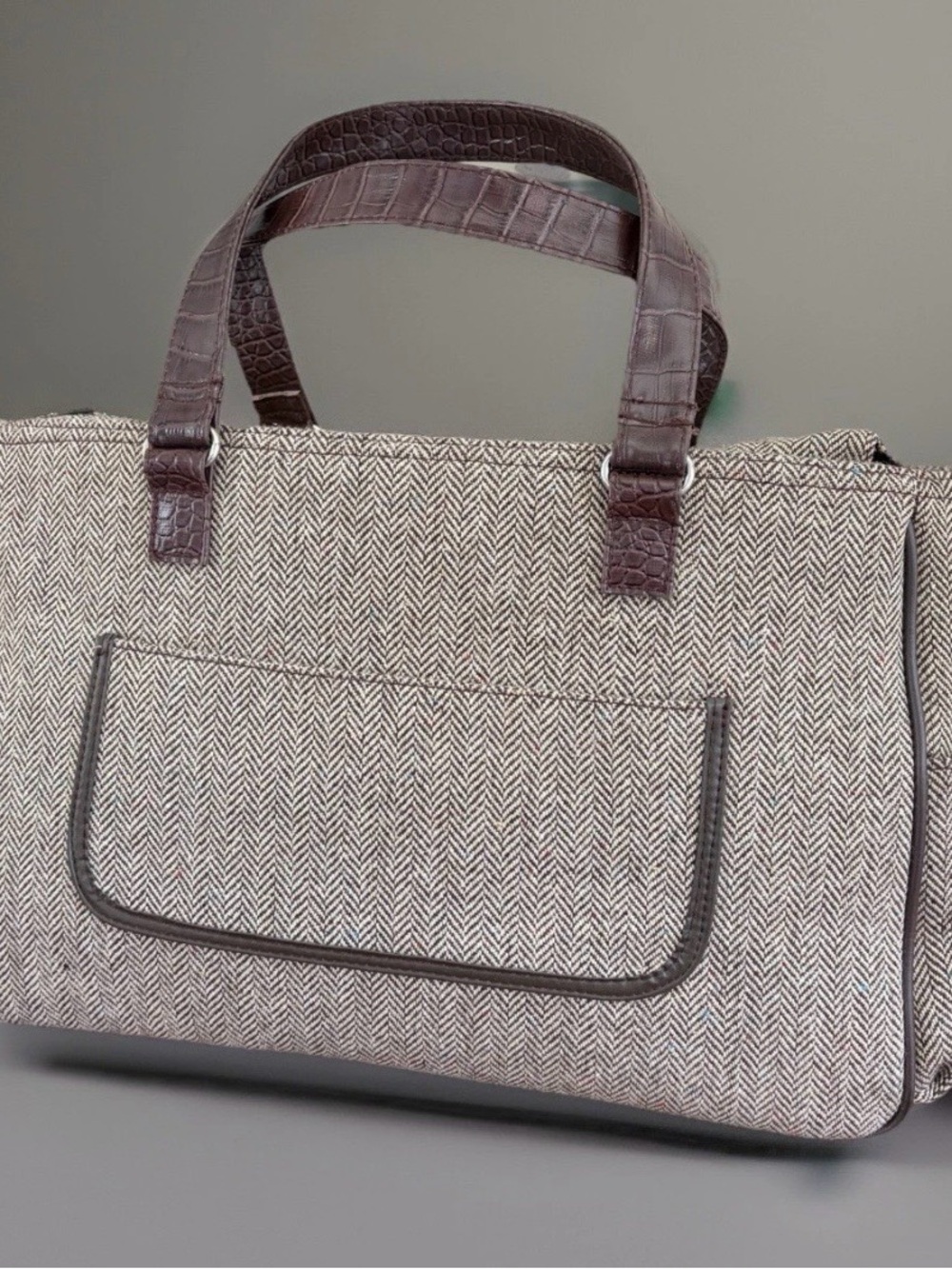 Hartmann Tweed Travel Tote Bag NEW Duffle Overnight Weekender Luggage Carry On